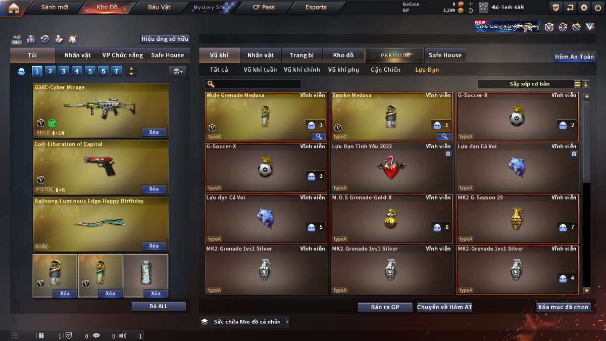 shop acc cf uy tin gia re
